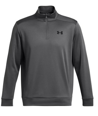 Under Armour Fleece 1/4 Zip sweat homme, castlerock/black