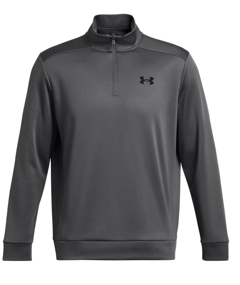 Under Armour Fleece 1/4 Zip sweat homme, castlerock/black