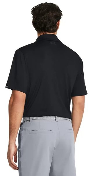 Under Armour T2G polo homme, noir/pitch gray