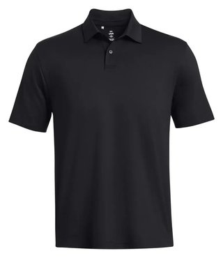 Under Armour T2G polo homme, noir/pitch gray