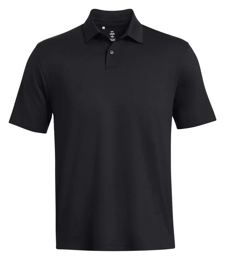 Under Armour T2G polo homme, noir/pitch gray