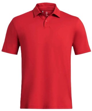 Under Armour T2G LB polo homme, rouge/noir