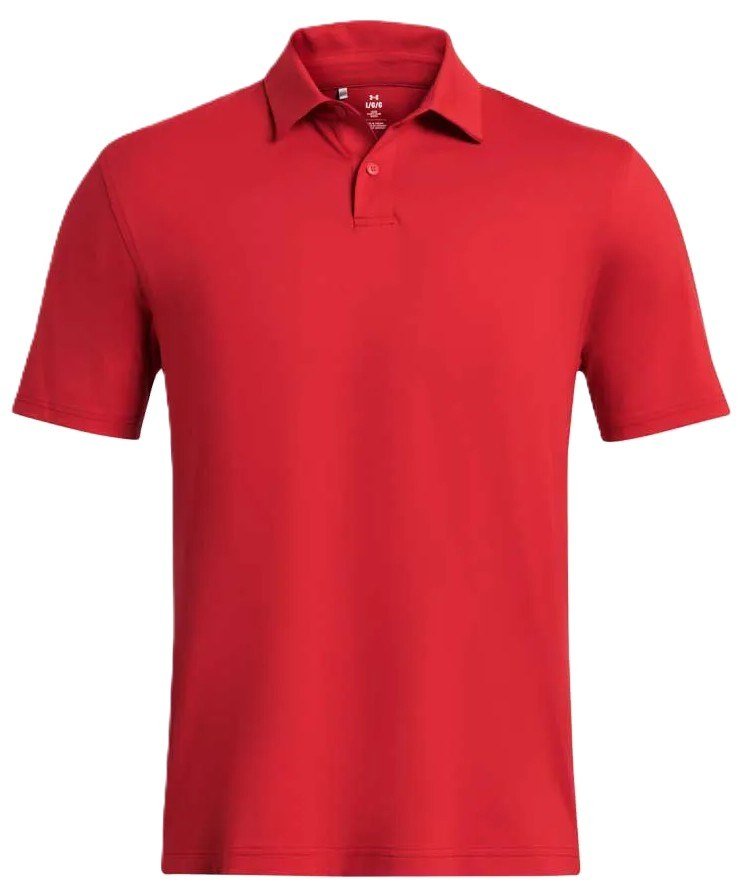 Under Armour T2G LB polo homme, rouge/noir