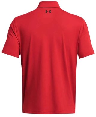 Under Armour T2G LB polo homme, rouge/noir
