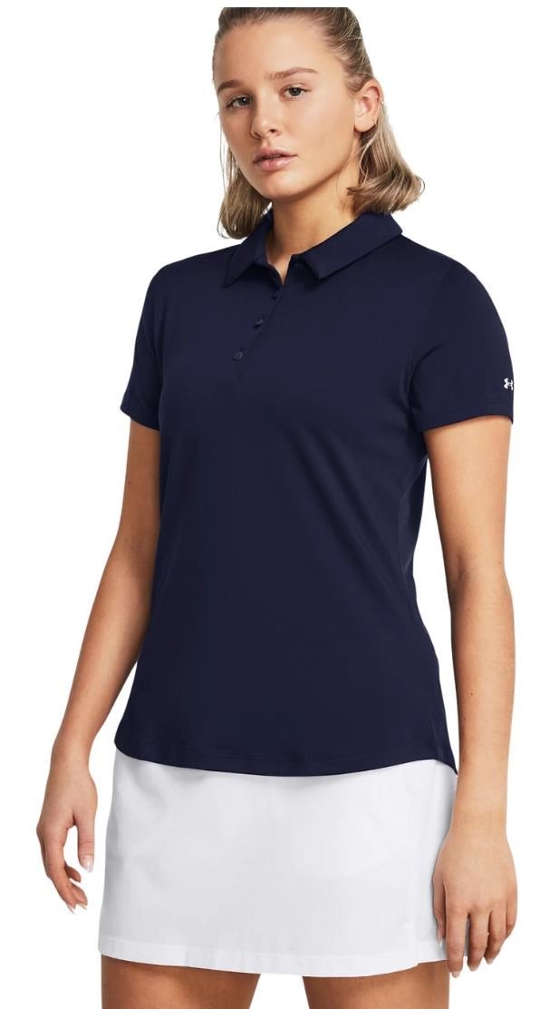 Under Armour Playoff polo femme, midnight navy/halo grey