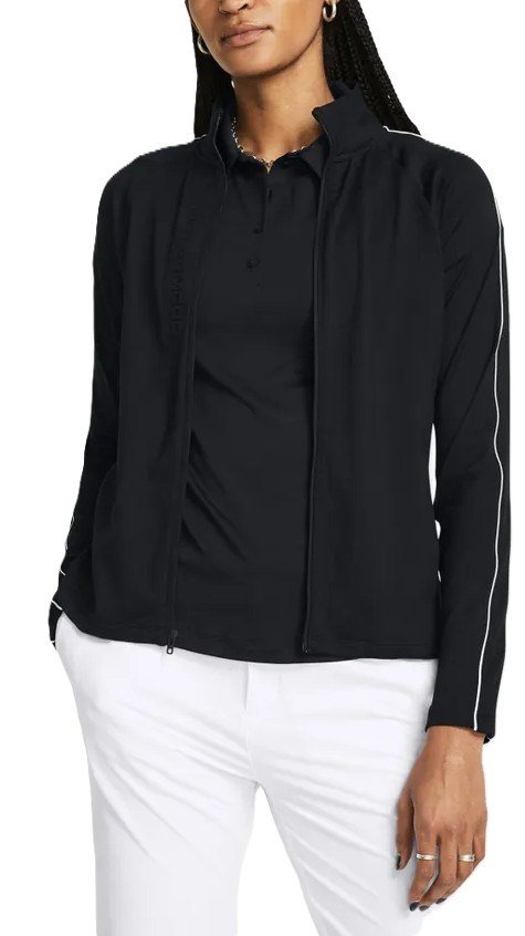 Under Armour Storm femmes midlayer full zip, noir/blanc