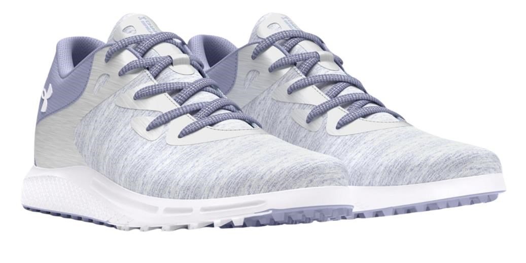 Under Armour Charged Breathe 2 Knit SL chaussures de golf femme, blanches