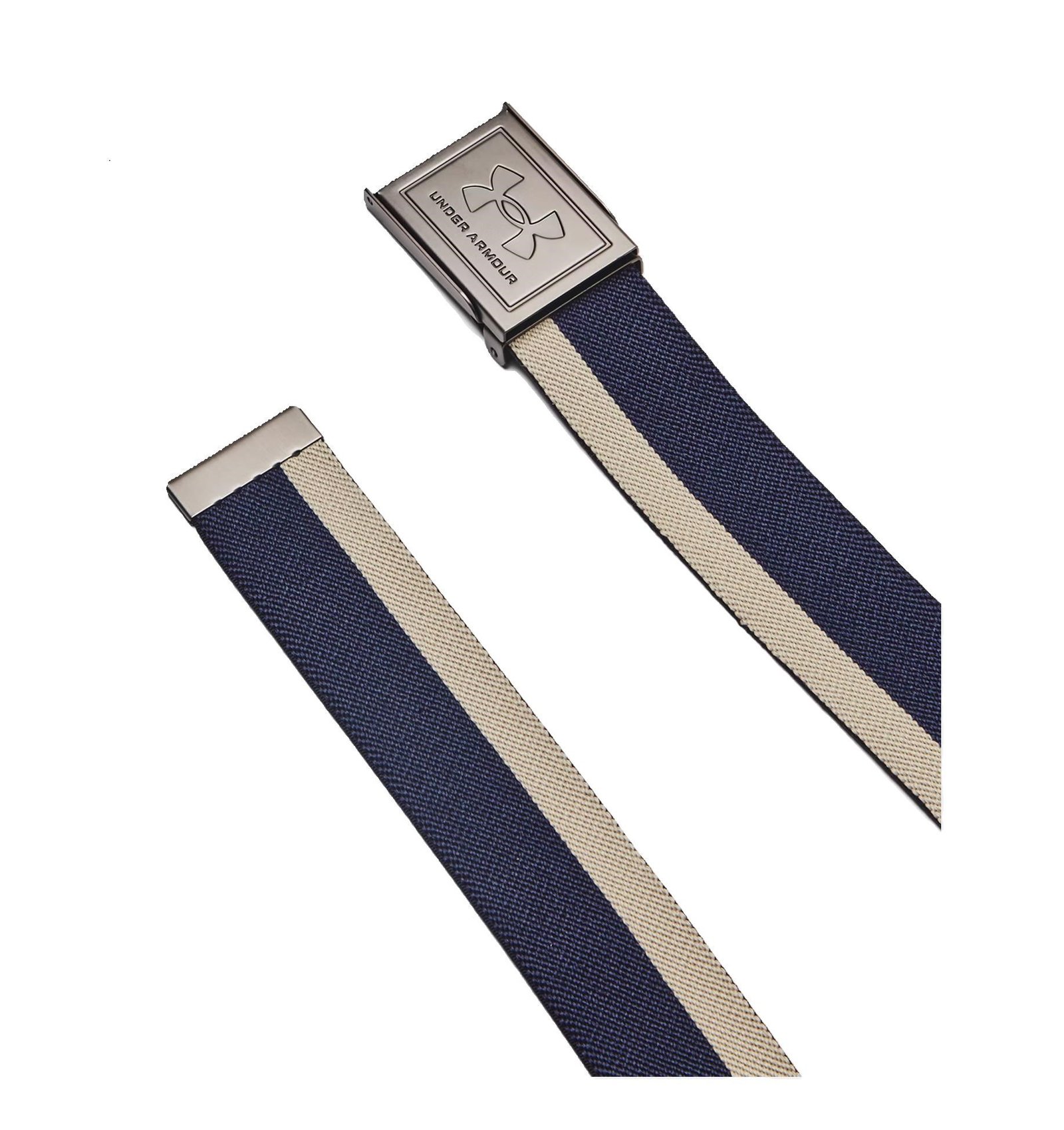 Under Armour Stretch Webbing ceinture homme, midnight navy/khaki base/castlerock