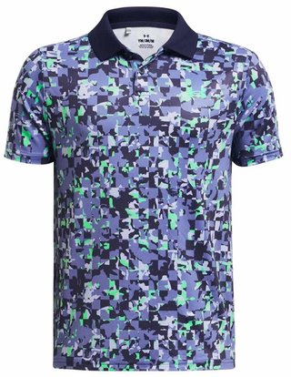 Under Armour Matchplay Printed junior polo, starlight/vapor green