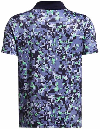 Under Armour Matchplay Printed junior polo, starlight/vapor green