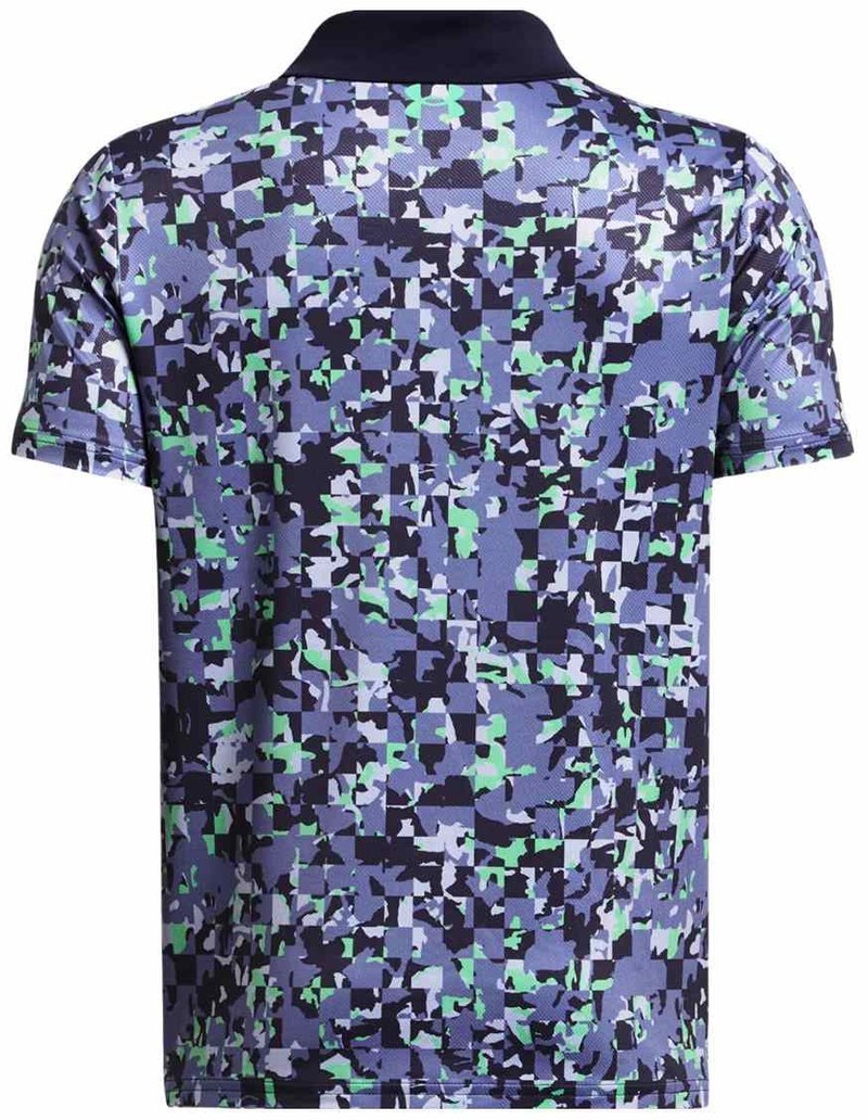 Under Armour Matchplay Printed junior polo, starlight/vapor green
