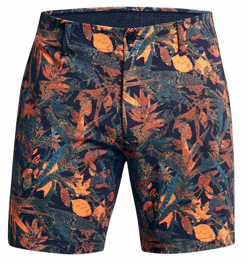 Under Armour Iso-Chill Printed 7 short homme, midnight navy/photon blue/halo gray