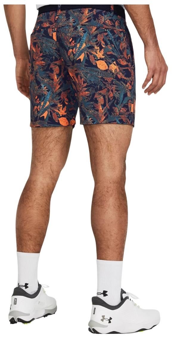 Under Armour Iso-Chill Printed 7 short homme, midnight navy/photon blue/halo gray