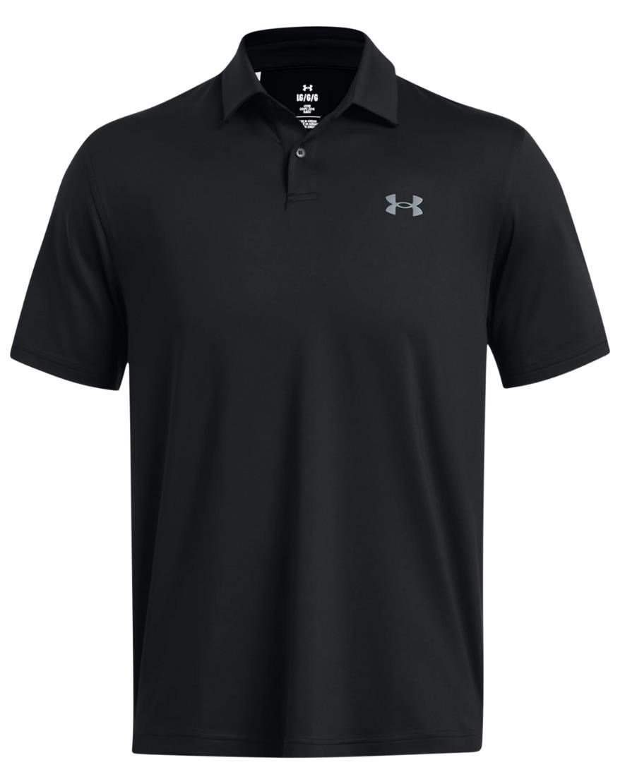Under Armour T2G polo homme, noir/gris foncé