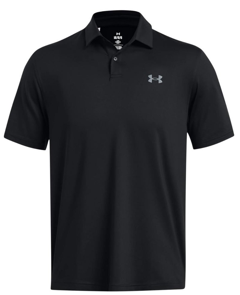 Under Armour T2G polo homme, noir/gris foncé