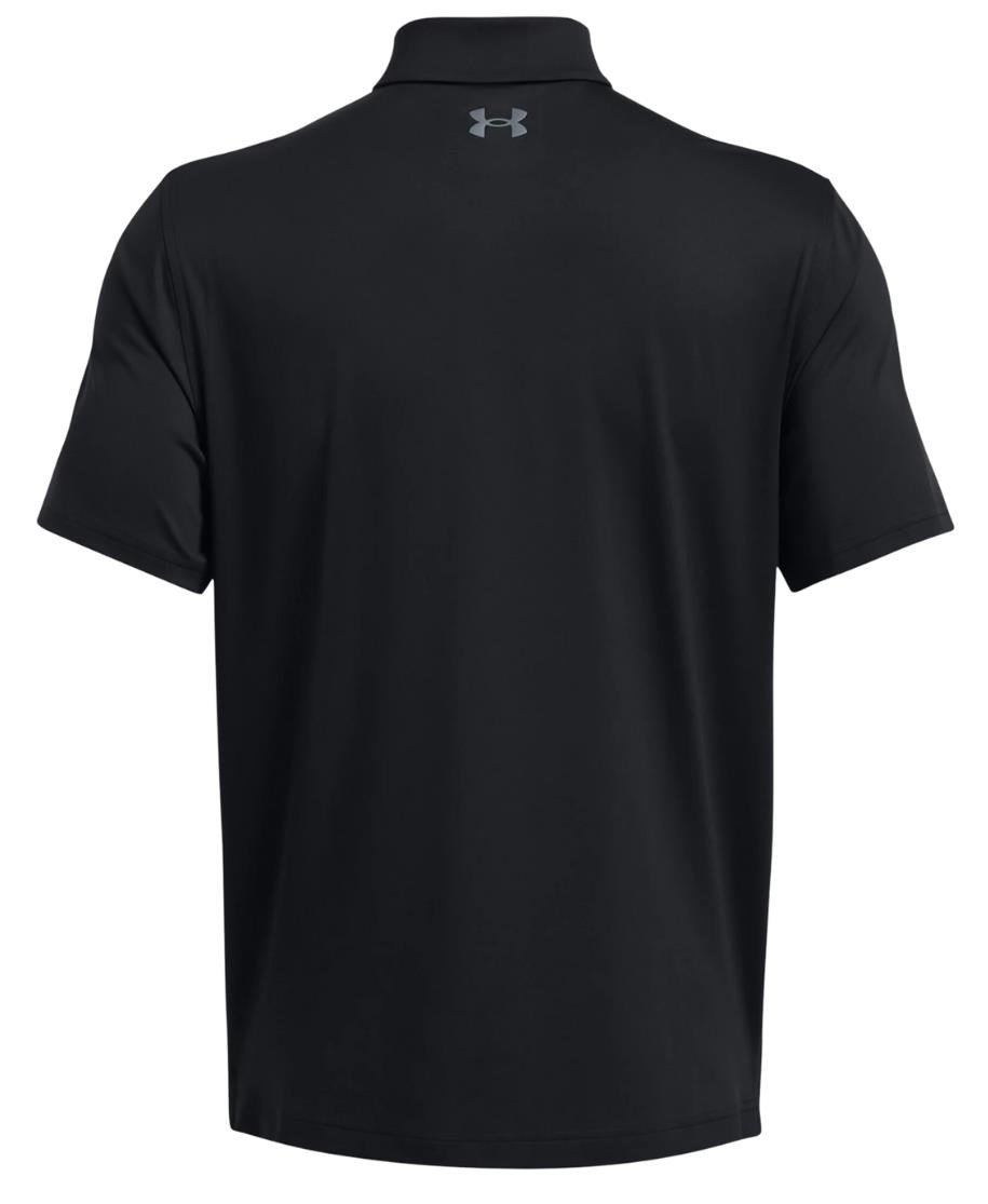 Under Armour T2G polo homme, noir/gris foncé