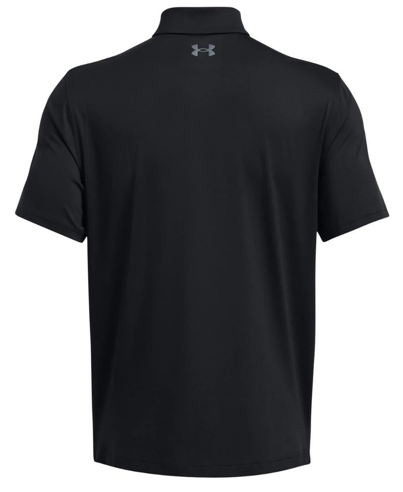 Under Armour T2G polo homme, noir/gris foncé