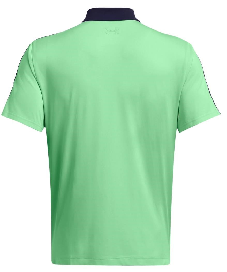 Under Armour Playoff 3.0 Striker polo homme, matrix green/midnight navy/white