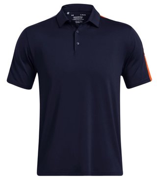Under Armour Playoff 3.0 Striker polo homme, midnight navy/phoenix fire/white