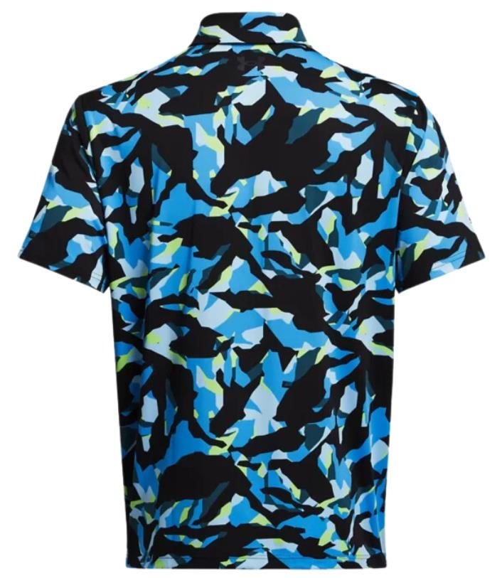 Under Armour Playoff 3.0 Printed polo homme, black/capri