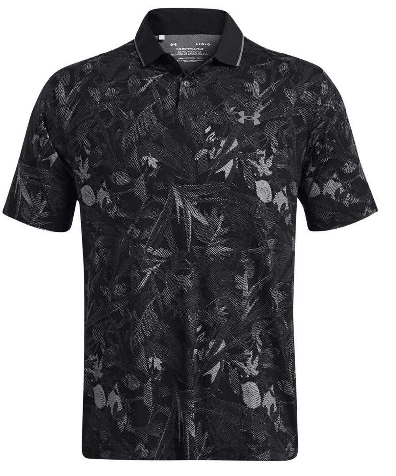 Under Armour Iso-Chill Edge polo homme, noir/gris foncé