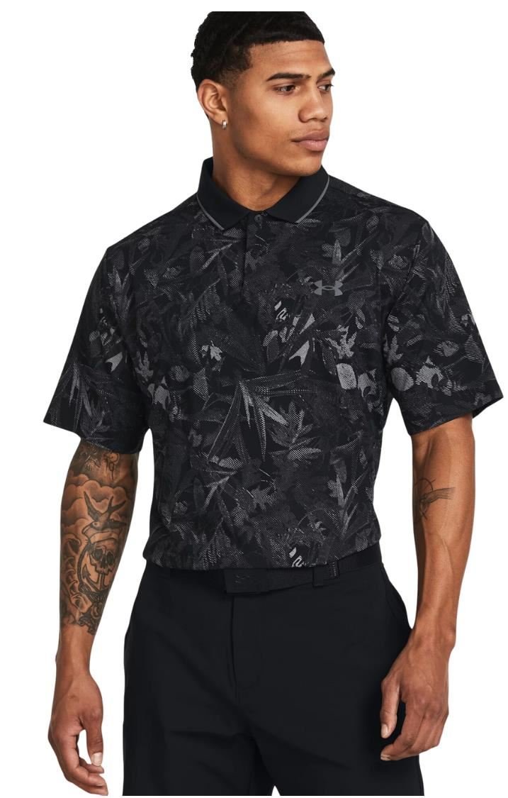Under Armour Iso-Chill Edge polo homme, noir/gris foncé