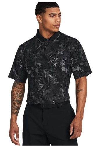 Under Armour Iso-Chill Edge polo homme, noir/gris foncé