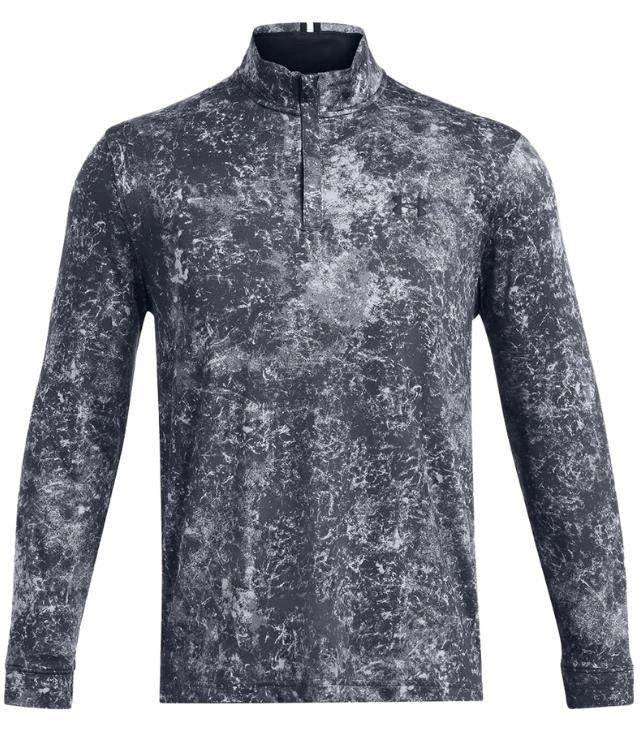 Under Armour Playoff Printed 1/4 Zip sweat homme, downpour gray/midnight navy
