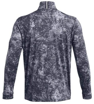Under Armour Playoff Printed 1/4 Zip sweat homme, downpour gray/midnight navy