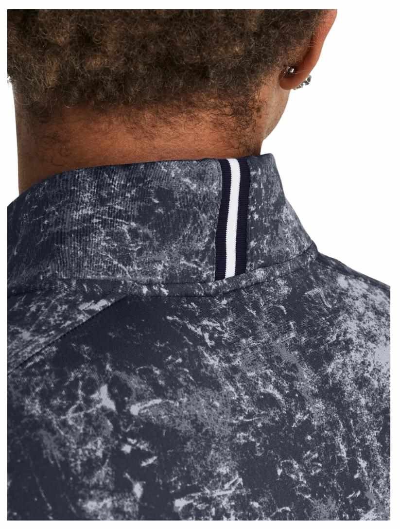 Under Armour Playoff Printed 1/4 Zip sweat homme, downpour gray/midnight navy