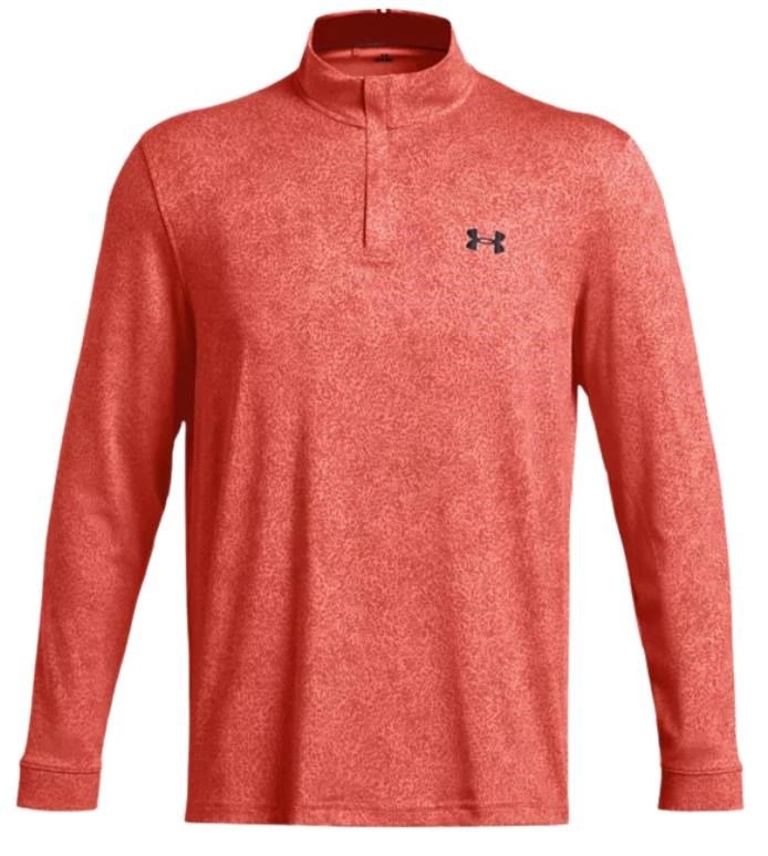 Under Armour Playoff Printed 1/4 Zip sweat homme, coho/red solstice/black