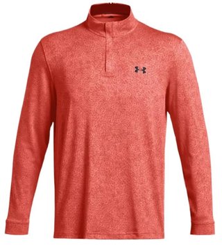 Under Armour Playoff Printed 1/4 Zip sweat homme, coho/red solstice/black