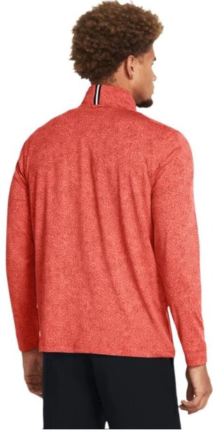 Under Armour Playoff Printed 1/4 Zip sweat homme, coho/red solstice/black