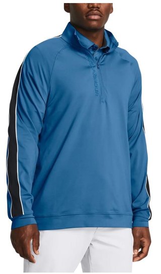 Under Armour Storm Midlayer 1/2 Zip sweat homme, photon blue/midnight navy/white