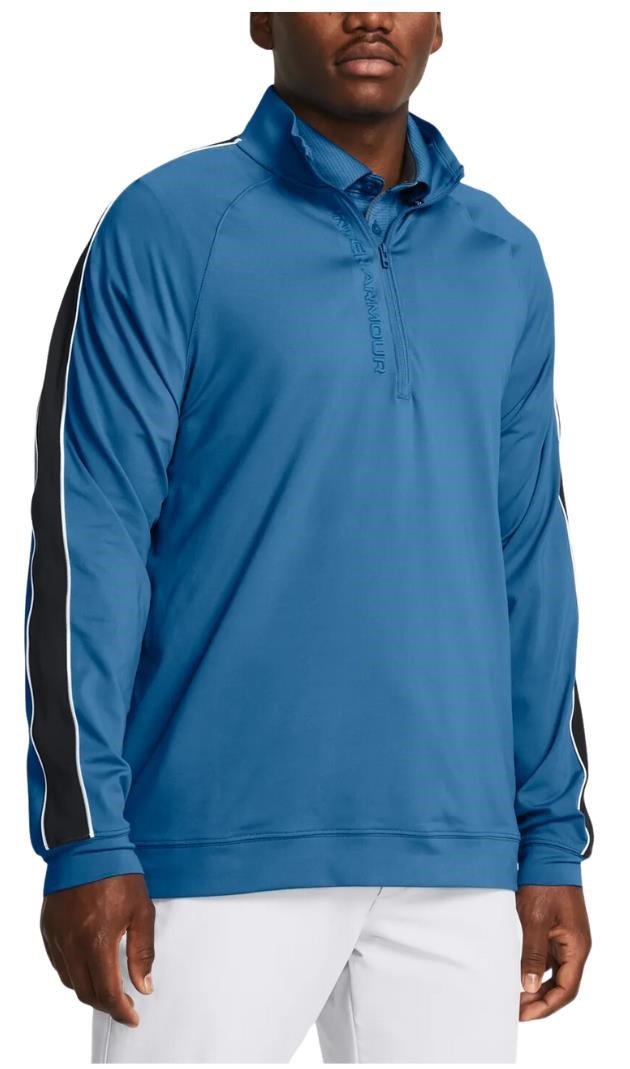 Under Armour Storm Midlayer 1/2 Zip sweat homme, photon blue/midnight navy/white