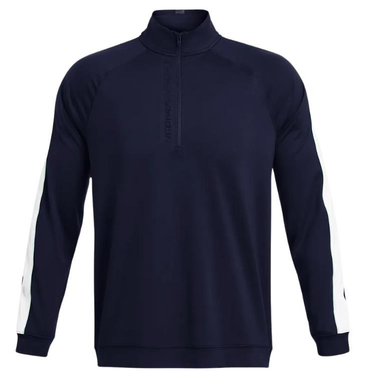 Under Armour Storm Midlayer 1/2 Zip sweat homme, midnight navy/matrix green/white