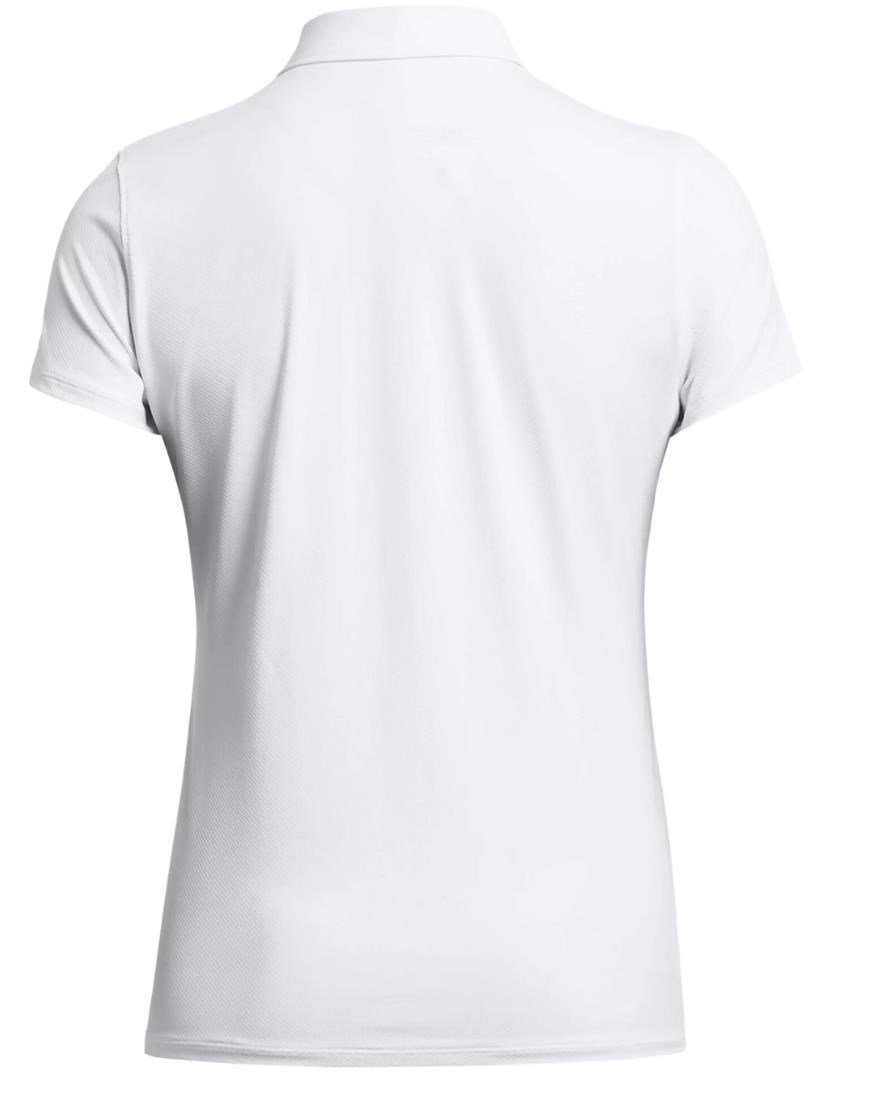 Under Armour Iso-Chill polo femme, blanc/bleu marine