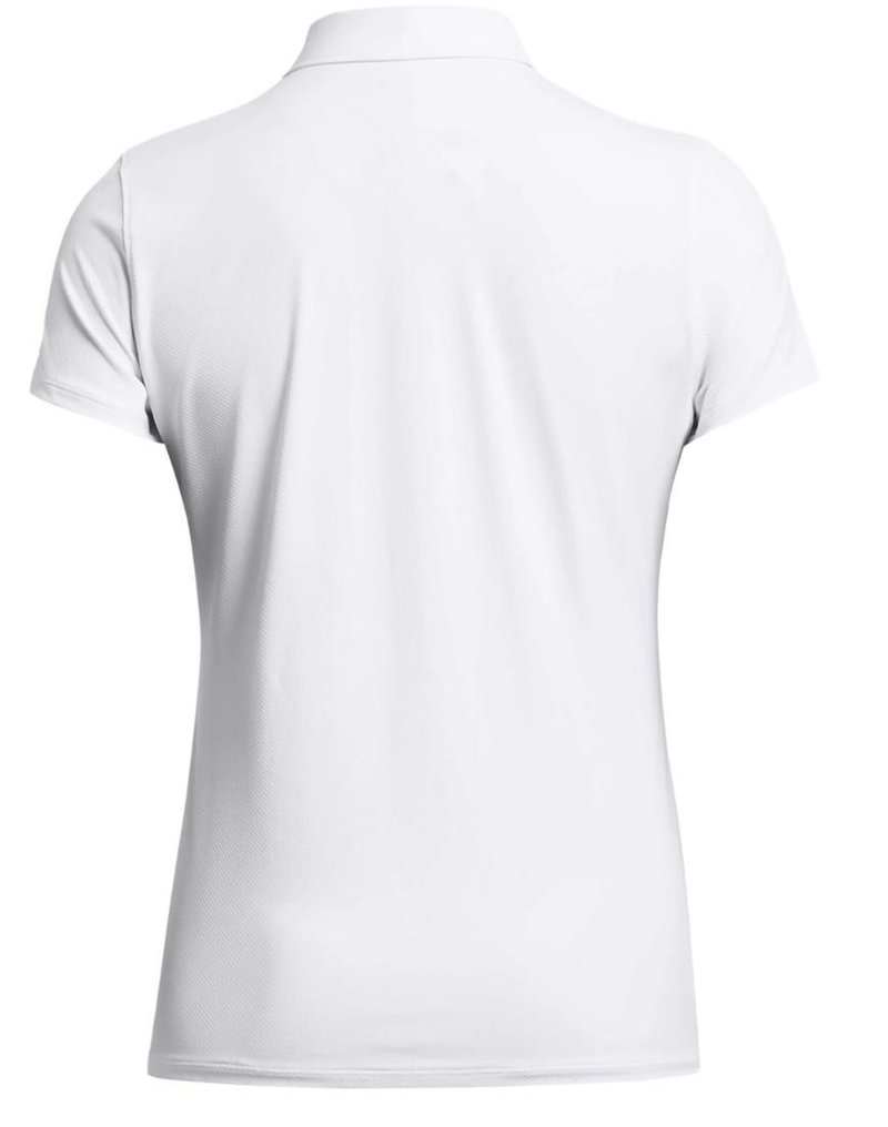 Under Armour Iso-Chill polo femme, blanc/bleu marine