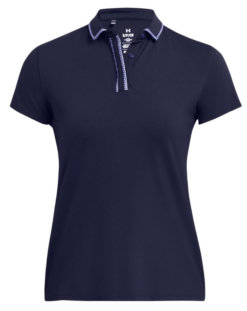 Under Armour Iso-Chill polo femme, midnight navy/starlight