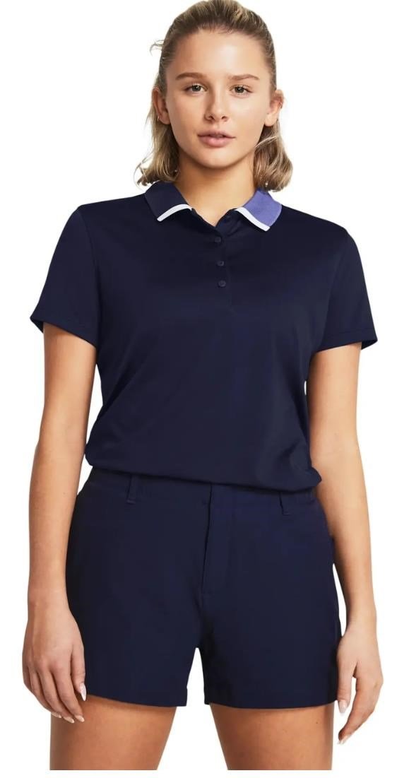 Under Armour Playoff Pitch polo femme, midnight navy/starlight