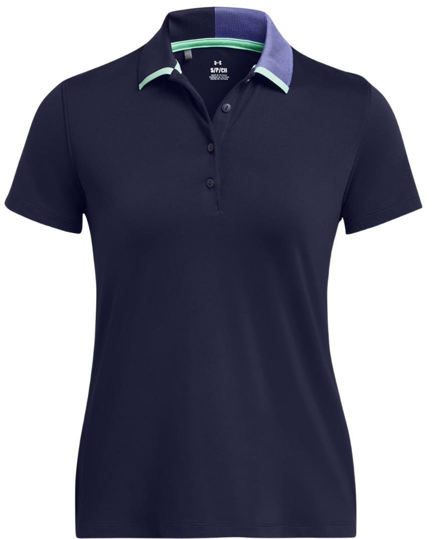 Under Armour Playoff Pitch polo femme, midnight navy/starlight