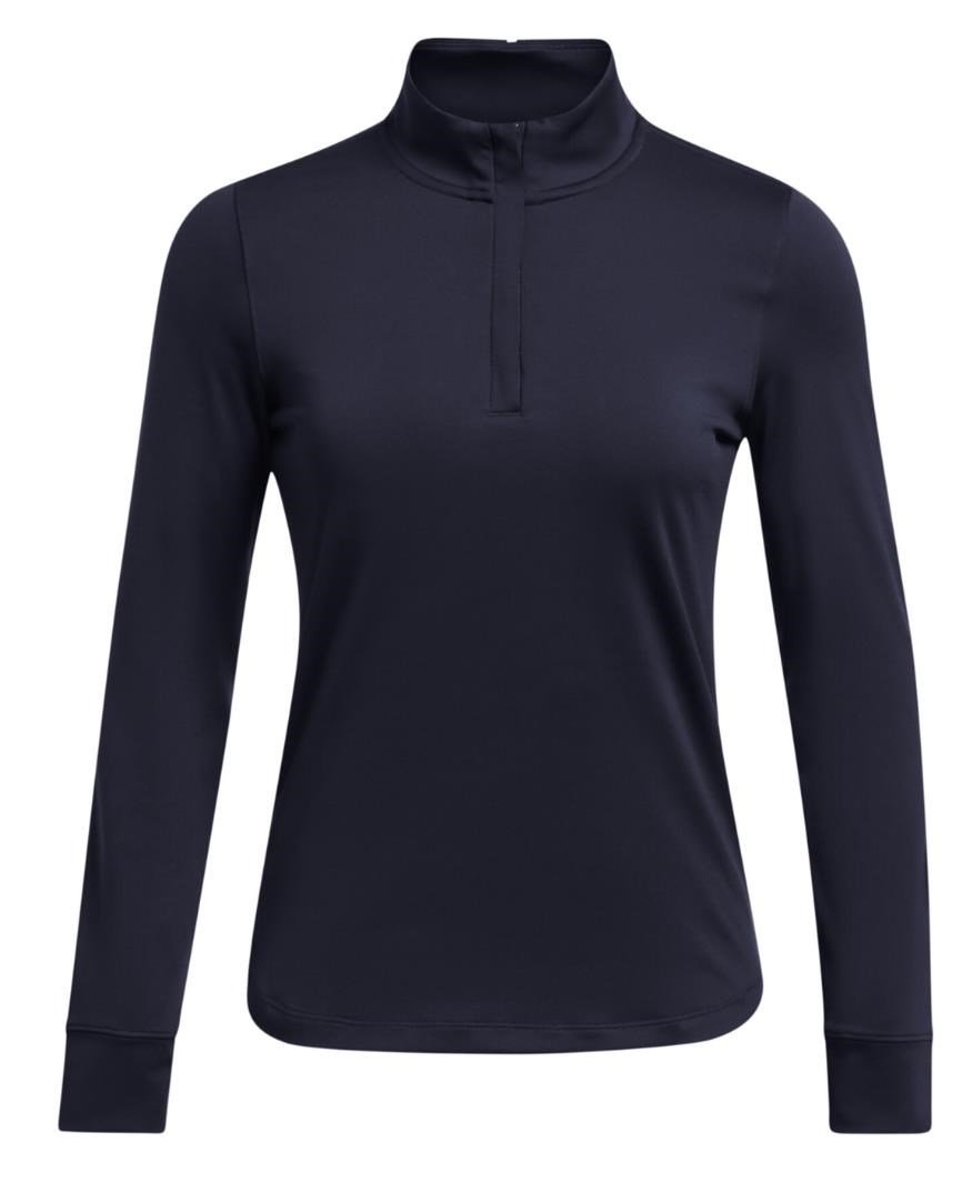 Under Armour Playoff 1/4 Zip sweat-shirt femme, midnight navy/white