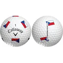 Callaway Chrome Soft Truvis Czech Flag balles de golf, ÉDITION LIMITÉE