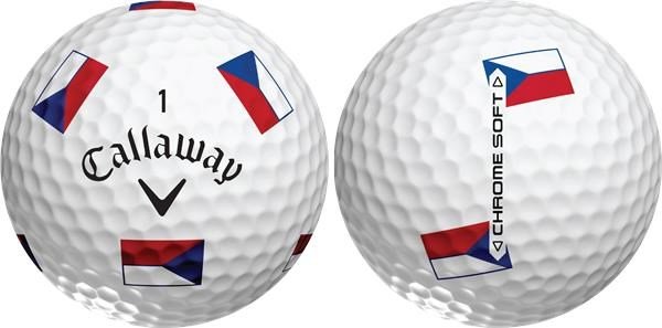 Callaway Chrome Soft Truvis Czech Flag balles de golf, ÉDITION LIMITÉE