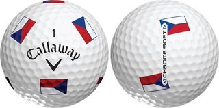 Callaway Chrome Soft Truvis Czech Flag balles de golf, ÉDITION LIMITÉE