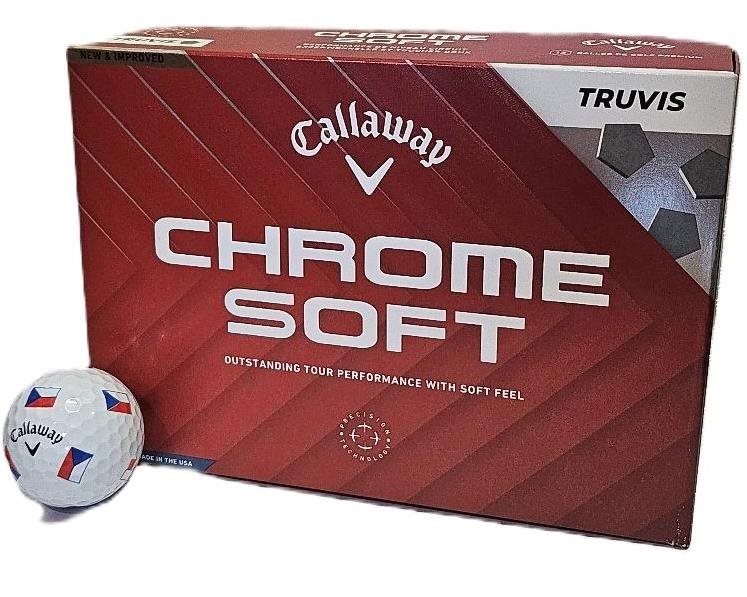 Callaway Chrome Soft Truvis Czech Flag balles de golf, ÉDITION LIMITÉE