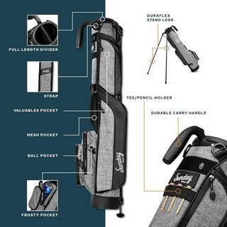 Sunday Golf Loma pencil bag, noir mat