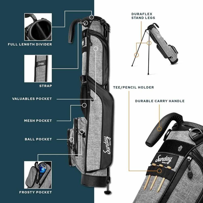 Sunday Golf Loma pencil bag, noir mat