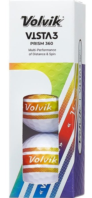 Volvik VISTA 3 PRISM 360 balles de golf