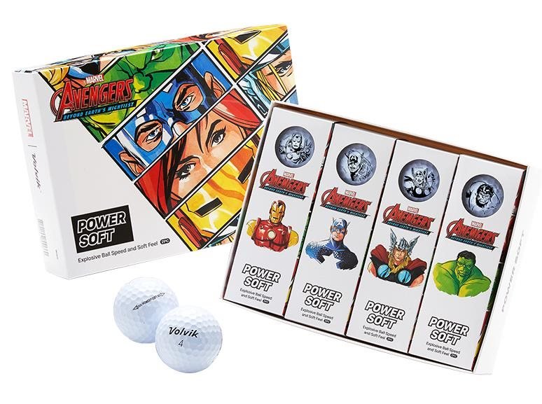 Volvik POWER Soft MARVEL AVENGERS balles de golf